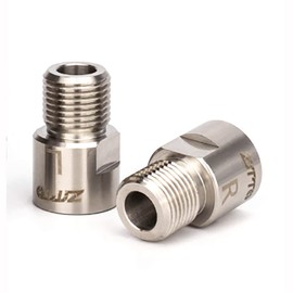 ANCLLO 1 Pair Chrome Molybdenum Steel Bicycle Pedal Extender Extended Pedal Spacer Fits 9/16" Threaded Pedals Bicycle SPD MT MTB BMX Road Bike Extended 16mm