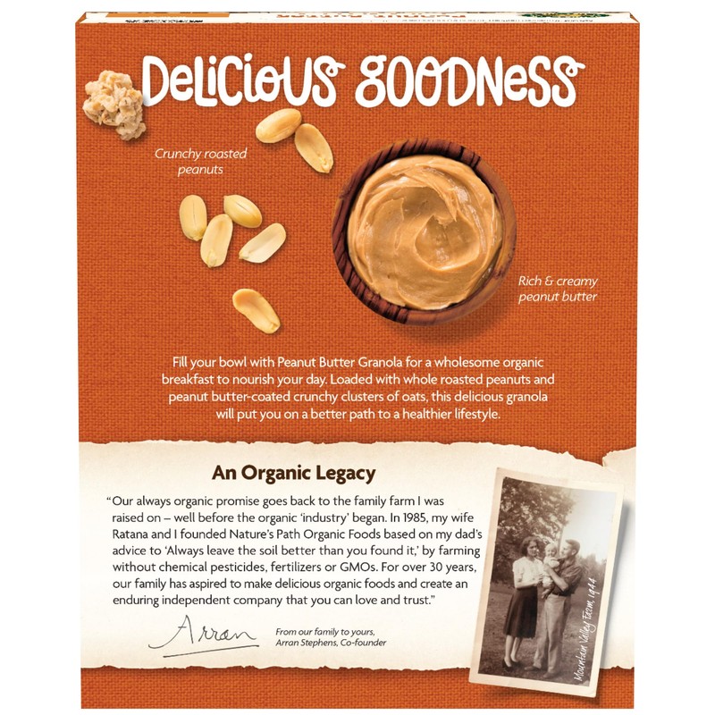 Nature's Path Organic Peanut Butter Granola, 11.5 Ounce (Pack of