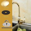 2 Inch Kitchen Sink Hole Cover,Gold Stainless Steel Faucet Hole