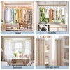 WARDENIX Adjustable Closet Rod for Hanging Clothes, 17-28inch Heavy Duty