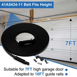 Garage Door Opener Belt 41A5434-11A -233'' Drive Belt for 7ft Chamberlain Garage Doors-Compatible with Chamberlain/Liftmaster/Whisper Opener 41a5483-4b, 2280, 2500, 2580, 3280, 3500, 3580
