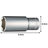 Tone Deep Socket (6 Angle) 4S-25L Drive Angle 0.5 inch