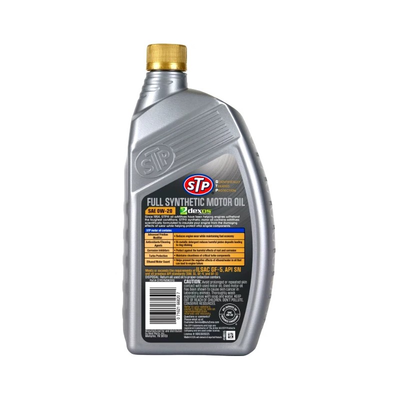 STP SAE 0W-20 Full Synthetic Engine Oil - 1 Quart
