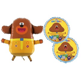 Toyland® Pack of 3 - 2 x 18 Round Hey Duggee and the Squirrel Balloons + 1 x 25" Giant Jumbo Balloons by Hey Duggee Character