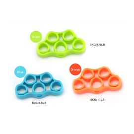 ZANPOON 3Pcs (Different Levels) Finger Stretcher Exerciser, Guitar Finger Strengtheners and Rock Climbing Grips Workout