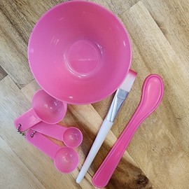 Self-massage facial mask pack ball spatula pack brush set 7ea