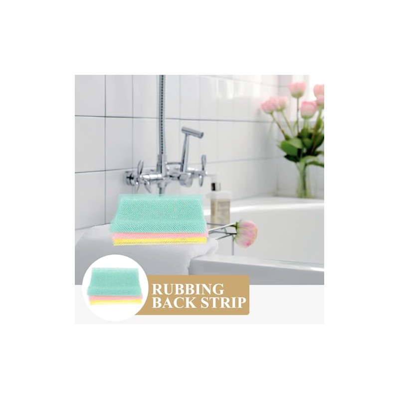 Esponja Exfoliante Africana Larga para Ducha y Baño, Red para