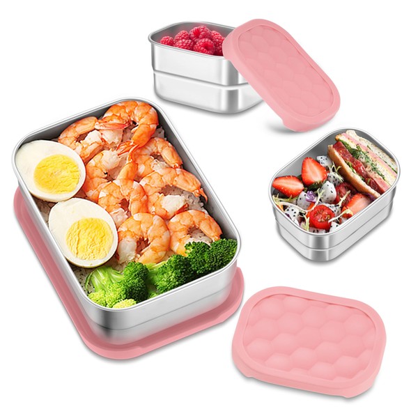 HaWare Stainless Steel Lunch Box for Kids, Leak Proof Food