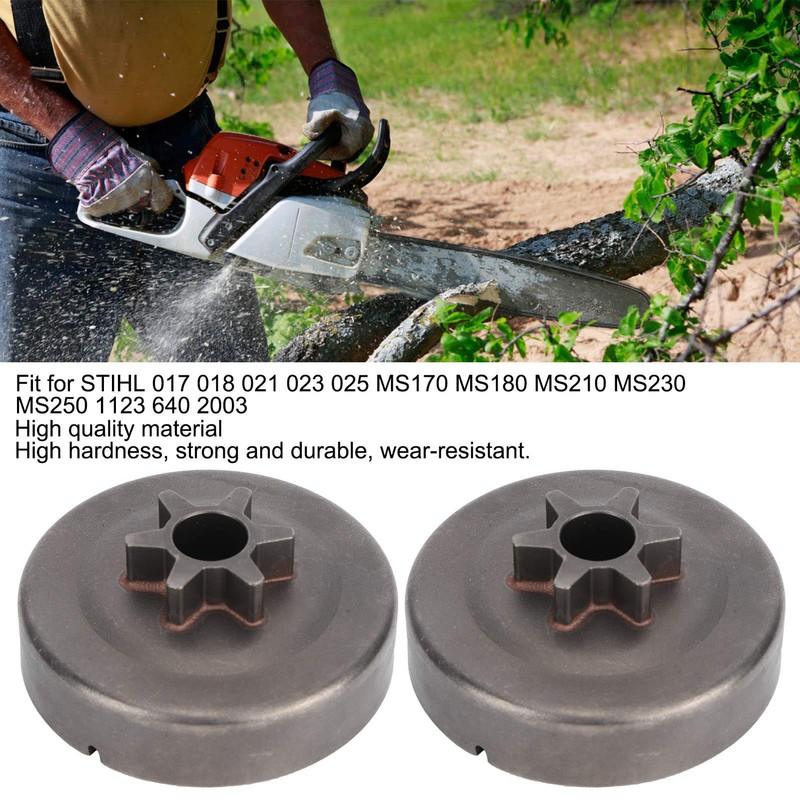 CHICIRIS Chainsaw Parts, Chainsaw Clutch Drum Sprocket Kit Fit for