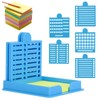 Sticky Note Holder with Five Different Stencils, Line Box Drawing