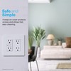 Power Gear Double Rocker Screwless Wall Plate Cover, 4.75" H