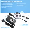 Yeuzbur Variable Speed Blower Fan with Speed Controller, Centrifugal Air