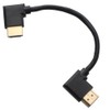 KAUMO HDMI Cable, 0.15m (15cm) Right Angle Terminal (Left /