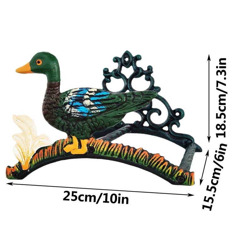 Garden Hose Holder Cast Iron Heavy Duty Water Hose Hanger,