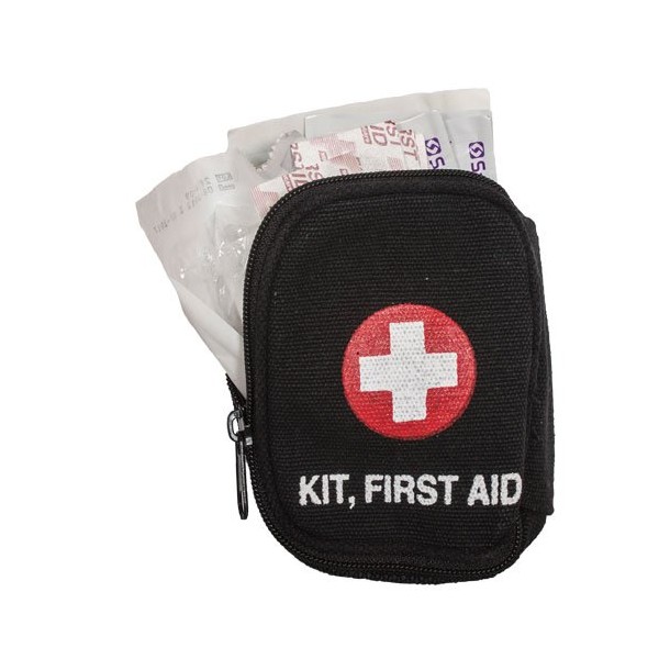 Fox Outdoor Products Soldier Individual First Aid Kit, Black