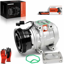 A-Premium A/C Compressor with Clutch Compatible with Hyundai Tucson 2.0L 2005-2007 2009, Kia Sportage 2.0L 2005-2008, 10PA15C Style, 4 Grooves
