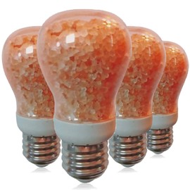WBM Care Smart E26 Led Light Bulb 7 Watt Himalayan Salt Bulb 30000 hrs Life Dimmable Led Light Bulb Pack Of Pink, Unflavored, 4 Count