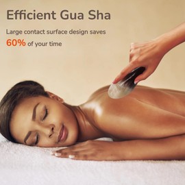 Body Gua Sha Tool, Ox Horn Guasha Scraping Massage Tools for Physical Therapy, Body Acupuncture Therapy Scraper Deep Tissue Massage Muscle Relief Scraper for Back, Arms, Neck, Legs, Shoulder (2PCS)