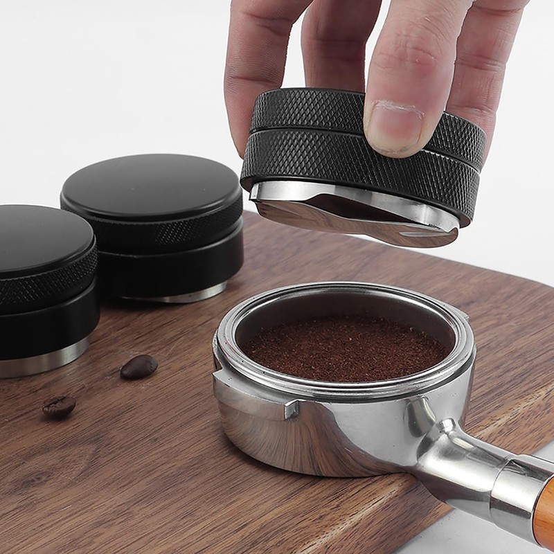 53mm Coffee Distributor, Coffee Leveler, Adjustable Depth- Professional Espresso Hand