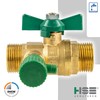 UNIWATER System Ball Valve with Emptying and Wing Handle 1439,