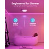 Rechargeable Shower Lights for Inside Shower, 12000mAh Motion Sensor Wireless