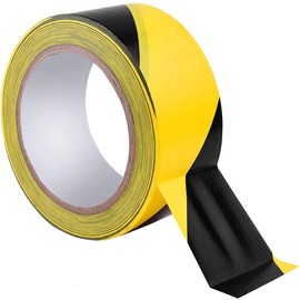 JEMESI Floor Marking Tape, Black & Yellow, 60 mm x 33 m, Floor Marking Tape, Barrier Tape, Safety Tape and Safety Marking, Marking Tape, Warning Tape