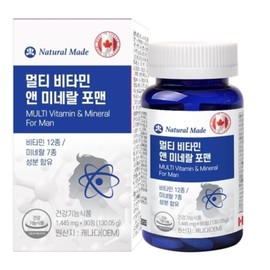 JinShop Large Capacity Men's Multivitamin Adult Men's Vitamin Antioxidant Comprehensive Mineral for Men Nutrient Supplement 90 Tablets / 진샵 대용량 남성 멀티비타민 성인 남자 비타민 항산화 종합 미네랄 포맨 영양제 90정