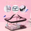 Clear Makeup Toiletry Cosmetics Bag, Black with Handle Zipper Transparent