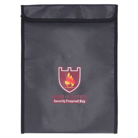 Fireproof Waterproof Bag Multi Function Money Document Jewelry Valuables Pouch with Zipper