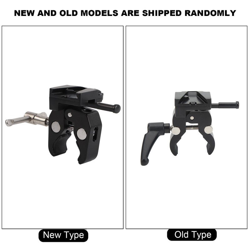 V Lock Battery Adapter with Crab Clamp Aluminum Alloy Mount
