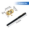 Cyrank Mini Pocket Pen Fishing Rod, Portable Telescopic Fishing Pen