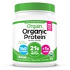 Orgain Organic Plant Based Protein Powder, Natural Unsweetened - Vegan,