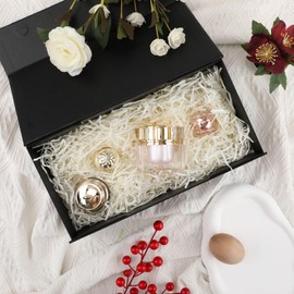 BoxSkivra 4 OZ White Crinkle Paper Shredded Paper for Gift baskets Filler Paper Shred for Gift Wrapping Crinkle Cut Paper Shred Filler for Easter Basket Grass, Christmas, Birthday, Mother's Day