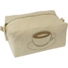 'Coffee Cup' Canvas Wash Bag/Makeup Case (CS00036030)