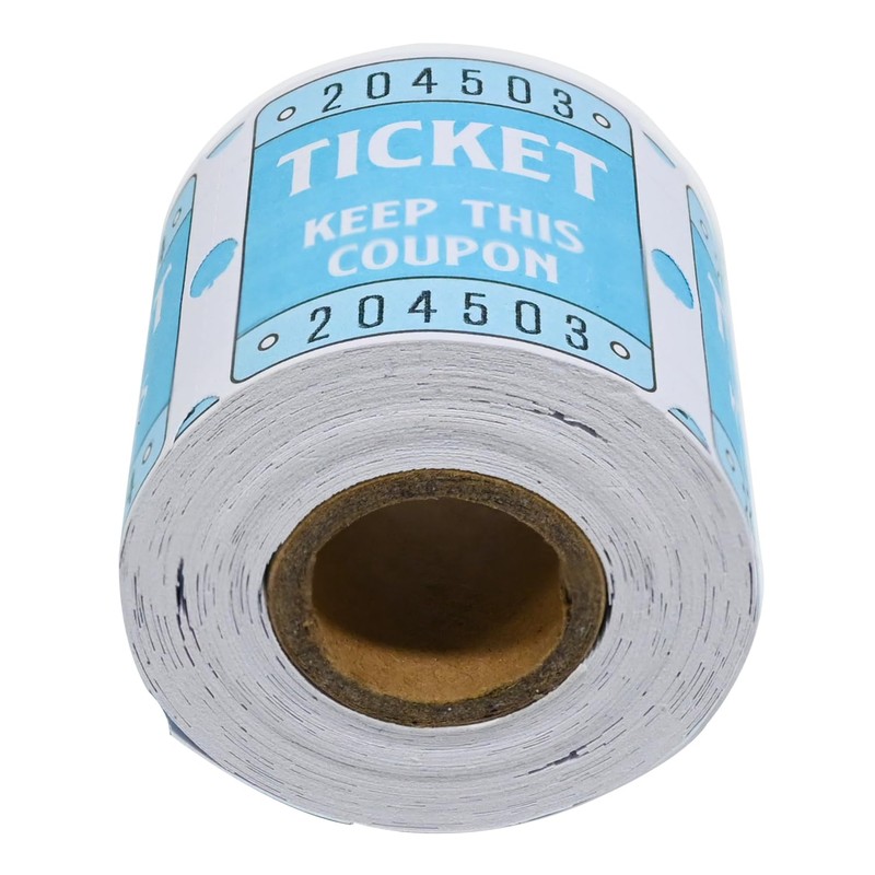 DGBDPACK 250 Raffle Tickets, 50/50 Double Roll Tickets for Raffles,