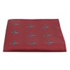 King & Priory Burgundy Red Embroidered Hurricane Fighter Plane Pocket