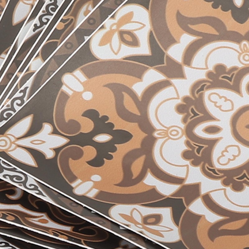 24Pcs Tile Sticker 15 X 15cm Waterproof Oil Resistant Retro