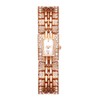 Women's Square Diamond Wristwatch, Waterproof: Adjustable Length, Quartz Watch, Sparkling
