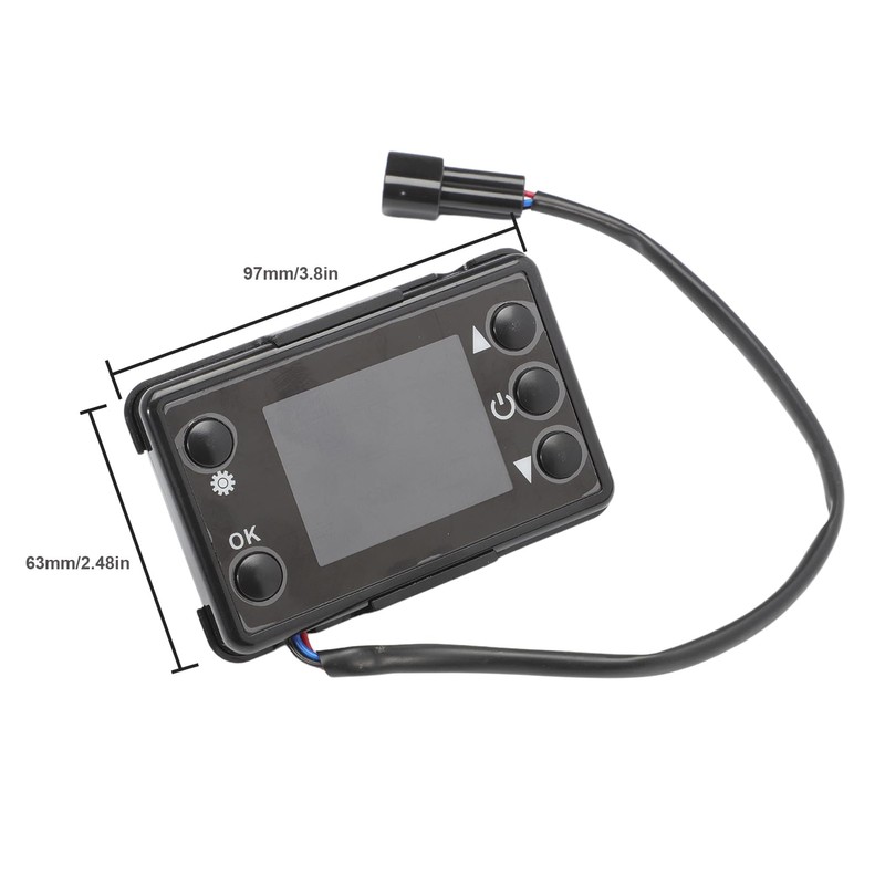 Konuooer Car Heater LCD Switch Controller with Remote Control 12V/24V