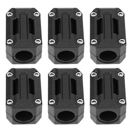 Motorcycle Crash Bar Protection Block Set, Motorcycle Bumper Protection, KIMISS Bumper Block, 3 Pairs 22/25/28 mm Motorcycle Engine Protection Bumper Protection, black