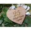 25th Year Silver Wedding Grandparents Anniversary Gift Plaque
