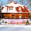 Decoración de pan de jengibre rosa, suministros de Navidad de