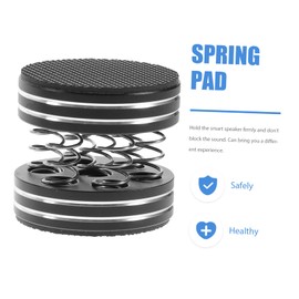 Operitacx 4stücke Lautsprecher Isolation Pad Subwoofer Isolation Pad Feder Subwoofer Stand Mit Rutschfestem Silikongummiring Und Herausnehmbaren Edelstahlfedern Für Vibration Reduzierung