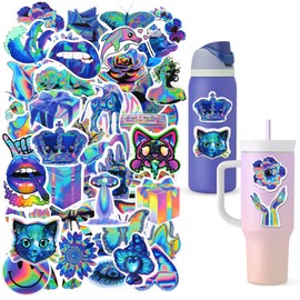 Water Bottles Stickers for Owala, Gifts Cartoon Stickers, Vinyl Waterproof Stickers for Owala Tumblers Stickers and Decals - 50Pcs
