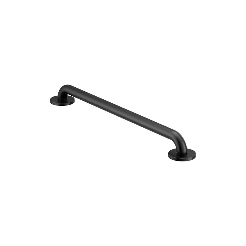 Moen Matte Black 24-Inch Bathroom Safety Grab Bar with Concealed