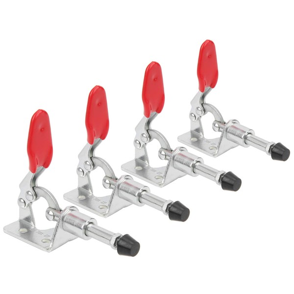 4Pcs GH301AM Toggle Clamp, PushPull Quick Release Horizontal, Fixed Lock