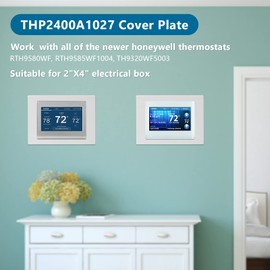 Thermostat Wall Plate Compatible with Honeywell Home THP2400A1027W Coverplate Assembly Wall Mount Plate -White