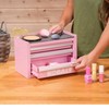 Kobalt Pink Mini Tool Box 3 Drawer Base