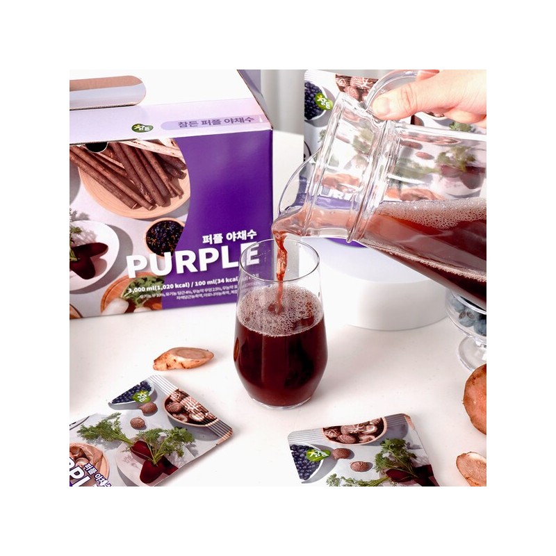 ChamDeun Health Science 퍼플 야채수 100ml x 30포 Purple Vegetable