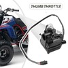 Aynaxcol Thumb Throttle Assembly, Black Thumb Throttle Lever, ABS Thumb